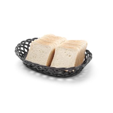 Körbe mit gewebtem Rand, HENDI, oval, Schwarz, 320x230x(H)55mm 426265 - Bild-Darstellung des Produktes 1