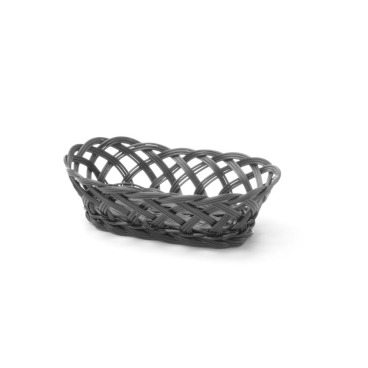 Körbe mit gewebtem Rand, HENDI, oval, Schwarz, 225x130x(H)55mm 426234 - Bild-Darstellung des Produktes 1