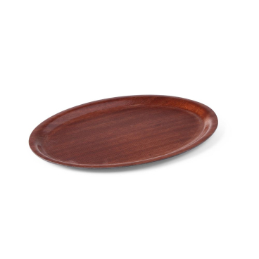 Serviertablett in Holzoptik, oval, AmerBox, Mahagoni, 230x160mm 507964 - Bild-Darstellung des Produktes 1