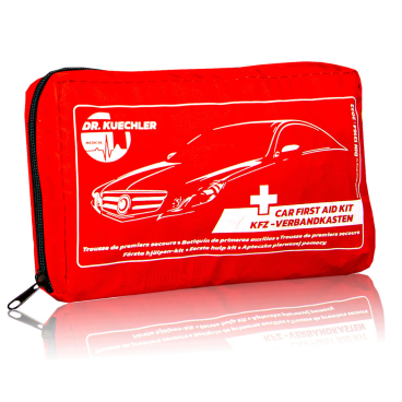 KFZ Verbandskasten DIN 13164 – Erste Hilfe Tasche Auto – Dr. Kuechler Medical – EU zertifiziert rot - Bild-Darstellung des Produktes 1