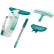 LEIFHEIT Dry & Clean Fenstersauger Komplettset, 4-teilig