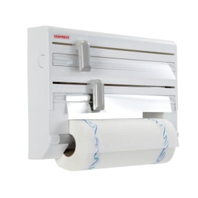 LEIFHEIT Parat Wandrollenhalter – 1 Rollenhalter, Farbe: weiß / grau
