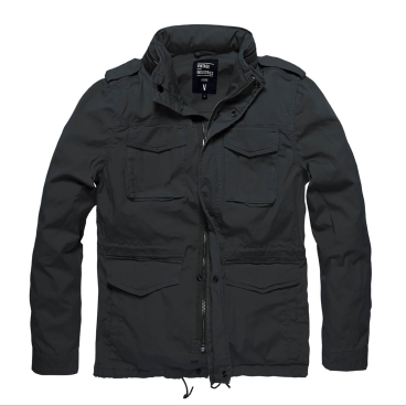 Vintage Industries Beyden Jacke, Unisex Pilot-Jacke, Schwarz, Größe S. S - Bild-Darstellung des Produktes 1