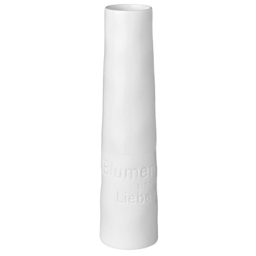 räder ZUHAUSE Raumpoesie Porzellanvase, weiß, klein, H 17 cm, Ø 4 cm. Mittel - Ø 4 cm - Höhe 20 cm - Bild-Darstellung des Produktes 1