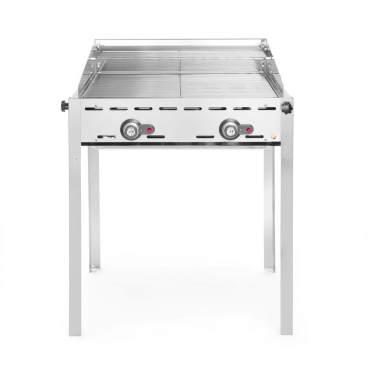 Grillsystem Green Fire mit 2 Brennern, HENDI, Profi Line, 2 Edelstahl Grillroste GN 1/1, 11,6kW, 740x612x(H)825mm 149621 - Bild-Darstellung des Produktes 1