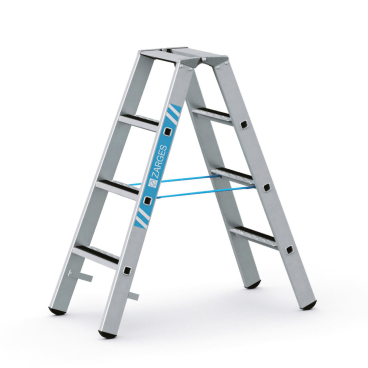 Zarges gebördelte Stufen-Stehleiter R13step-B eloxiert 2x4 Stufen 1 Stück - Bild-Darstellung des Produktes 1