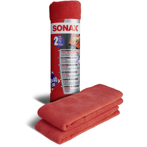 SONAX Microfasertuch Außen - der Lackpflegeprofi
