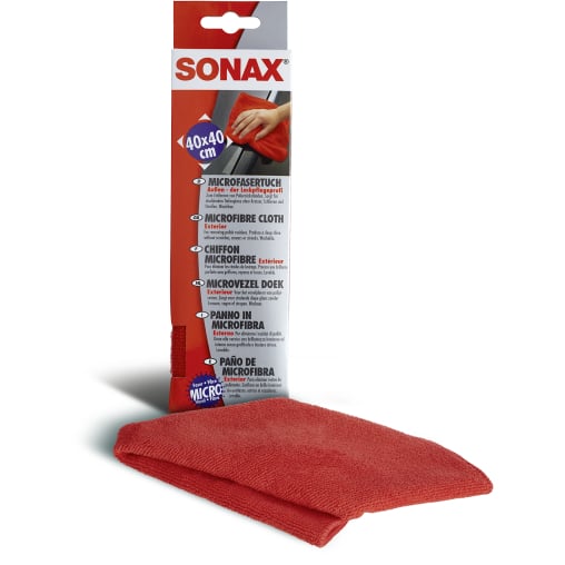SONAX Microfasertuch Außen - der Lackpflegeprofi