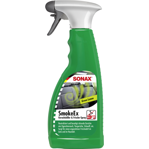 SONAX SmokeEx Geruchskiller & Frische-Spray Green Lemon