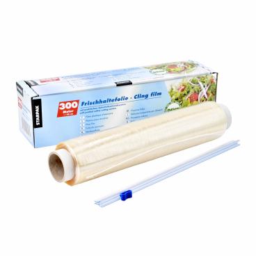 Papstar Frischhaltefolie,PVC ohne DEHP-Weichmacher Format: 300 m x 30 cm, Stärke: 7,5 my - Bild-Darstellung des Produktes 1