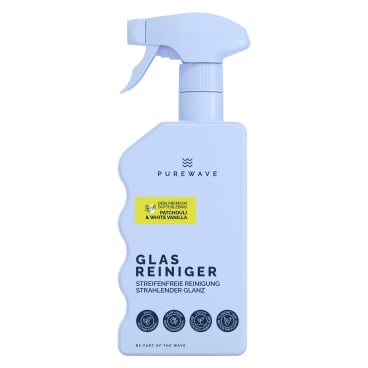Artikelbild: PUREWAVE ECO Glasreiniger Patchouli & White Vanilla – gebrauchsfertig – 0,5 Liter - Flasche