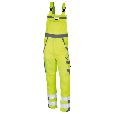 Warnschutz-Latzhose PKA WALH2 – EN ISO 20471 Klasse 2, 3M Scotchlite Reflexstreifen Warnschutz Latzhose "WALH2" - PKA - Bild-Darstellung des Produktes 1