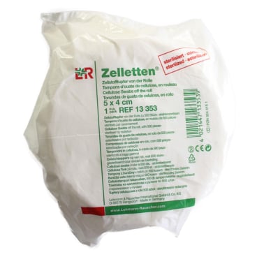 Lohmann & Rauscher Zelletten Rolle steril 5 x 4 cm 500 Stück Lohmann & Rauscher Zelletten Rolle steril 5 x 4 cm 500 Stück - Bild-Darstellung des Produktes 1