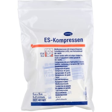 ES-KOMPRESSEN steril 5x5 cm 8fach 5X2 Stück - Bild-Darstellung des Produktes 1