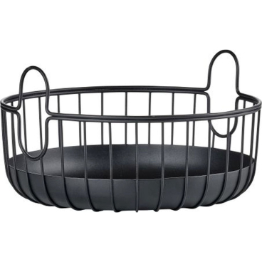 ZONE Denmark Inu Korb Ø22 cm Stahl schwarz Ø 22 cm - Höhe: 8 cm - Bild-Darstellung des Produktes 1