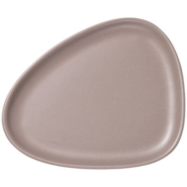 Lind DNA Stoneware Curve LUNCH Teller, Steinzeug – ofenfest bis 270°C, spülmaschinen-, mikrowellen- und gefrierfachtauglich. warm grey - Bild-Darstellung des Produktes 1