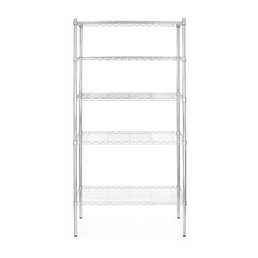 Lagerregal mit 5 Fächern, HENDI, Chrom, 910x455x(H)1830mm 812204 - Bild-Darstellung des Produktes 1