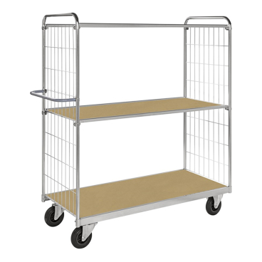 Kongamek ESD-Etagenwagen Serie 9000-XL mit 3 Etagen 1600x600mm Ladefläche ohne Bremse 1 Stück - Bild-Darstellung des Produktes 1