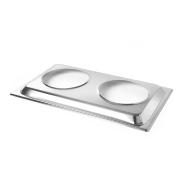 Aufsatzadapter für 2 Bain-Marie Töpfe, HENDI, Aufsatz, GN 1/1, 530x325x(H)30mm 470930 - Bild-Darstellung des Produktes 1