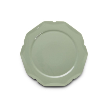 Essenza Sculpture Servierplatte, Porzellan, spülmaschinen- und mikrowellengeeignet, grün, romantisches Design Stone green - Bild-Darstellung des Produktes 1