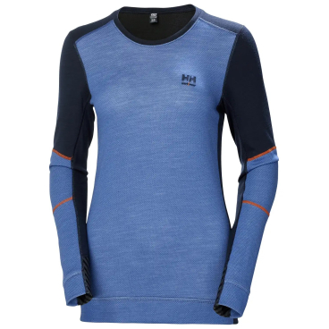 Damen Langarmshirt LIFA MERINO von Helly Hansen – zweilagig mit LIFA Stay Warm und Merinowolle, blau. Damen Langarmshirt "LIFA MERINO" - Helly Hansen - Bild-Darstellung des Produktes 1