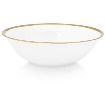 vtwonen Schüssel Ø 18 cm – Weißes Porzellan mit Goldrand Ø 18 cm - Bild-Darstellung des Produktes 1