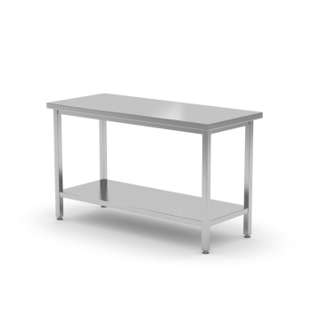 Zentraler Arbeitstisch - verschraubt, HENDI, Profi Line, 1400x700x(H)850mm 810729 - Bild-Darstellung des Produktes 1