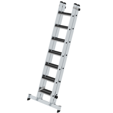 MUNK Stufen-Schiebeleiter mit nivello-Traverse 2-teilig clip-step R13 2x7 Stufen 1 Stück - Bild-Darstellung des Produktes 1