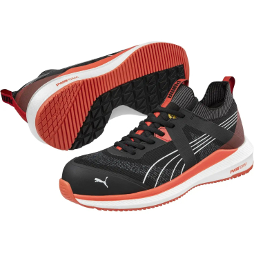 PUMA Sicherheitshalbschuhe S1PS TURBO BLK/RED Low, Unisex, schwarz, Gr. 41. Sicherheitshalbschuhe S1PS TURBO BLK/RED LOW PUMA - Bild-Darstellung des Produktes 1