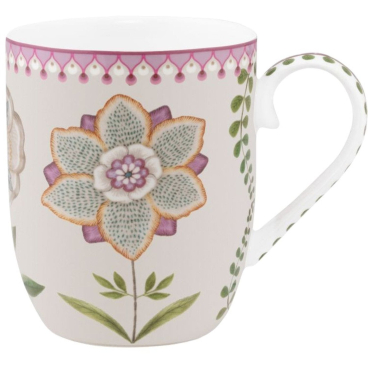 Pip Studio Lily & Lotus Tasse – Porzellan 145 ml, off white, spülmaschinen-, mikrowellen- & ofenfest off white - Bild-Darstellung des Produktes 1