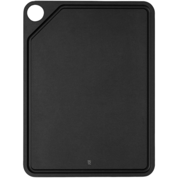RIG-TIG by stelton CUT-IT Schneidebrett – skandinavisches Design, Kiefernholz, schwarz, spülmaschinenfest 29,8x39,8x0,9 cm - Bild-Darstellung des Produktes 1