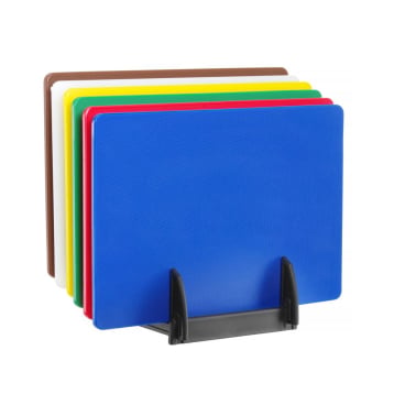 Satz mit 6 Schneidebrettern HACCP mit Halterung., HENDI, 6 Stk., 450x300mm 825686 - Bild-Darstellung des Produktes 1