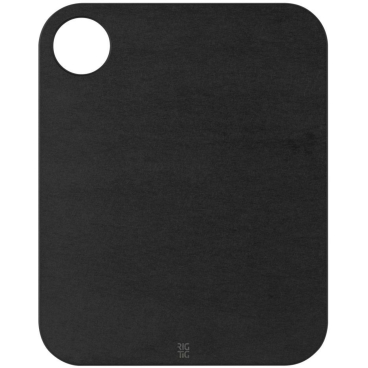RIG-TIG by stelton CUT-IT Schneidebrett – 100% Kiefernholz, schwarz, antibakteriell (Designed by Søren Refsgaard) 18,7x23,5x0,6 cm - Bild-Darstellung des Produktes 1