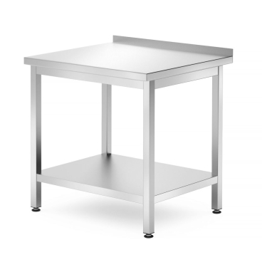 Wandtisch mit Ablage - verschraubt, Tiefe 700 mm, HENDI, Profi Line, 800x700x(H)850mm 812716 - Bild-Darstellung des Produktes 1