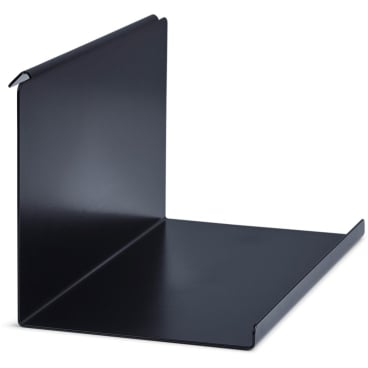 Gejst Flex Beistelltisch aus Stahl, schwarz, einhängbar an Regalleiste. black - Bild-Darstellung des Produktes 1