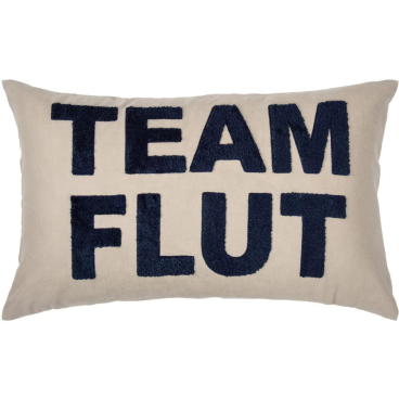 pad TEAM Kissenhülle Team Flut – Bouclé-Statement, 55% Leinen / 45% Baumwolle, mit Reißverschluss Team Flut - Bild-Darstellung des Produktes 1