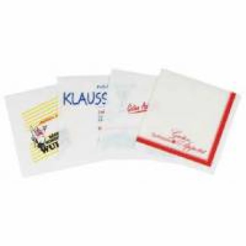Werbe-Zelltuchservietten, 33 x 33 cm, 3-lagig