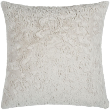 pad FLAIR Kissenhülle 45 x 45 cm – Kunstfell-Optik, Weiß, 100% Polyester, mit Qualitätsreißverschluss 45x45 cm - Bild-Darstellung des Produktes 1
