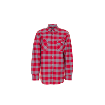 PLANAM Hemd SQUARE, langärmlig, Baumwolle, 160 g/m² rot/zink - Bild-Darstellung des Produktes 1