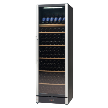 NORDCAP Weintemperierschrank W 185, 414 Liter, schwarz Aussenabmessungen: 595 x 595 x 1860 mm - Bild-Darstellung des Produktes 1