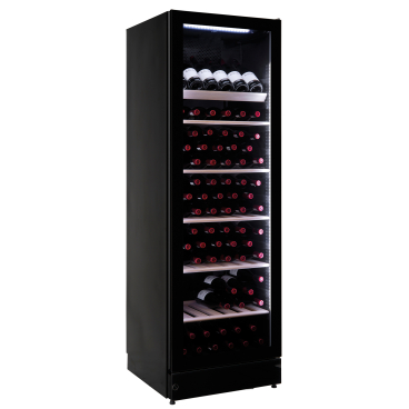 NORDCAP Weintemperierschrank WG 185, schwarz Aussenabmessungen: 595 x 610 x 1850 mm - Bild-Darstellung des Produktes 1
