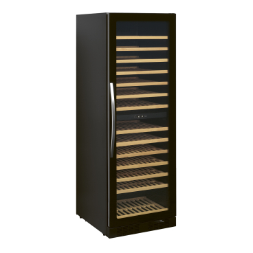 NORDCAP Weinlagerschrank WK 375-2, 416 Liter, schwarz Aussenabmessungen: 595 x 680 x 1760 mm - Bild-Darstellung des Produktes 1