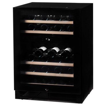 NORDCAP Weintemperierschrank WG 47, schwarz Aussenabmessungen: 595 x 562 x 820 mm - Bild-Darstellung des Produktes 1