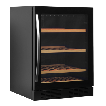 NORDCAP COOL-LINE Weinkühlschrank WK 200-1, 155 Liter, schwarz Aussenabmessungen: 595 x 620 x 822 mm - Bild-Darstellung des Produktes 1
