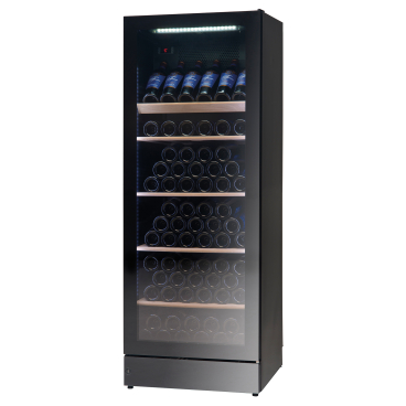 NORDCAP Weintemperierschrank WG 155, schwarz Aussenabmessungen: 595 x 610 x 1550 mm - Bild-Darstellung des Produktes 1