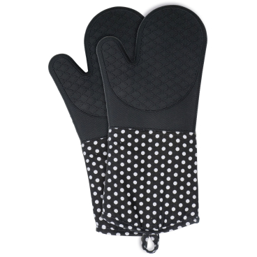 WENKO Silikon Topfhandschuhe – Farbe: schwarz