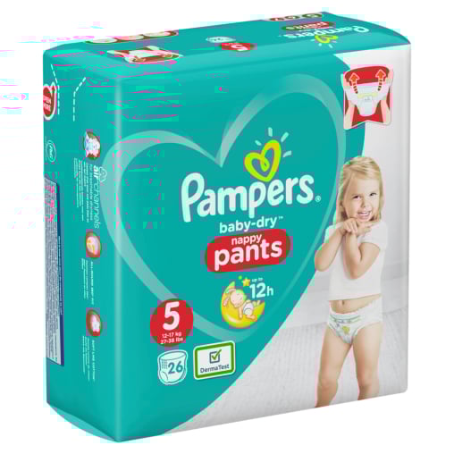 Pampers Baby Dry nappy Pants Junior Windeln 12-17 kg, Größe 5