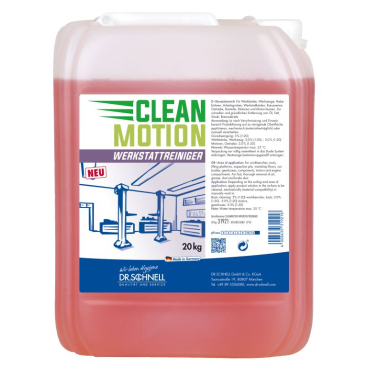 Dr. Schnell Werkstattreiniger CLEANMOTION, Konzentrat 20 Liter - Kanister - Bild-Darstellung des Produktes 1