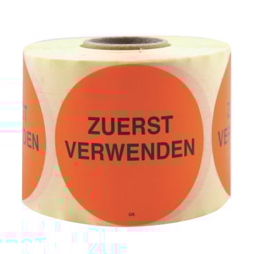 HYGOSTAR Zuerst verwenden Etikett, orange 1 Rolle = 500 Stück - Bild-Darstellung des Produktes 1