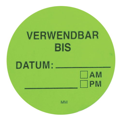 HYGOSTAR Verwendbar bis Etikett, grün